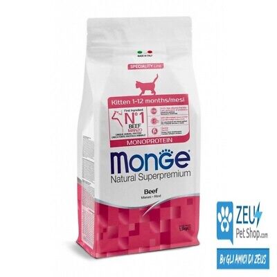 Monge Kitten 1-12 Mesi Manzo Monoproteico 1,5 kg