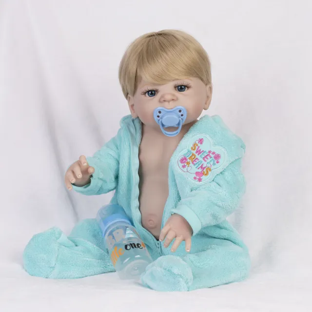 Reborn Baby Dolls Realistic Newborn Full Body Vinyl Silicone Boy Doll Waterproof