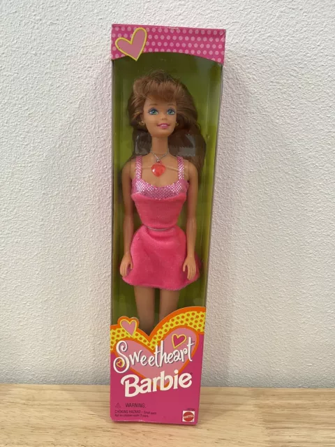 Sweetheart Barbie Doll Red Hair Pink Dress 1997 Mattel #18700