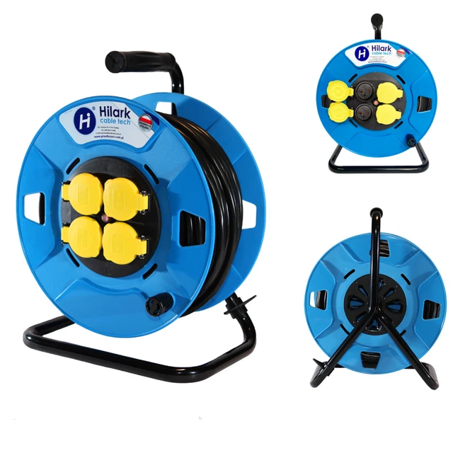 Enrouleur Mural KS TOOLS – 15m, 1,5mm², 230V, IP34, Rotatif 180°