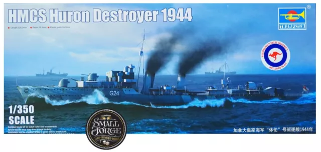 Trumpeter TR05333. HMS Huron Destroyer 1944, incl RAN Decals. Scale 1:350 NEW