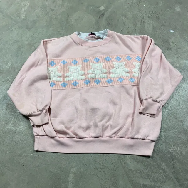 Vintage Fairy Kei Kawaii Sweatshirt Sweater 80s 90s Pastel Women’s L/XL