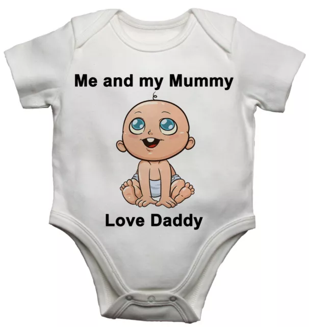 Mi Mummia Love Daddy Bambino Personalizzato/Tutina Neonato body bebè/Crescita