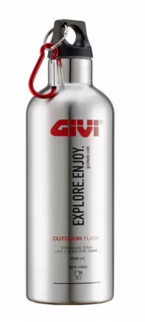 Borraccia Termica Givi Stf500S Acciaio Inox Per Bevande 500Ml Valigie Baule Givi