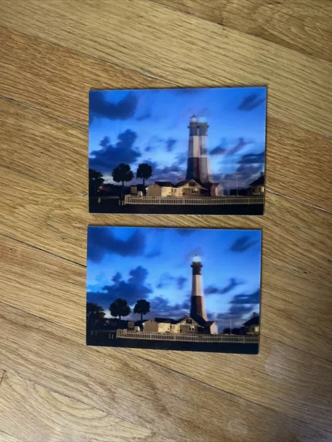 Lighthouse  Postcard at Dusk - 3D Action Lenticular (2)
