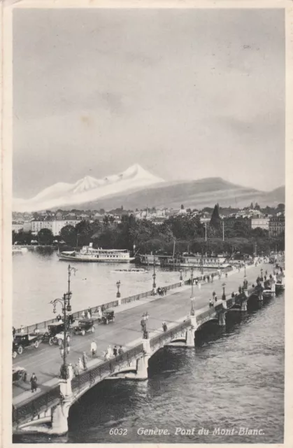 CPA SUISSE GENEVE Pont du Mont-Blanc