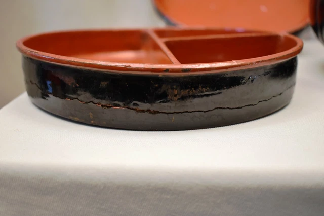 Vintage Burmese Lacquerware Pumpkin Box (Small/Black) Decorative Collectibles "1 8