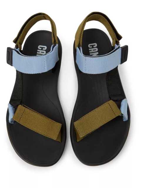 CAMPER MENS GREEN Color Block T-Strap Comfort Match Open Toe Sandals ...