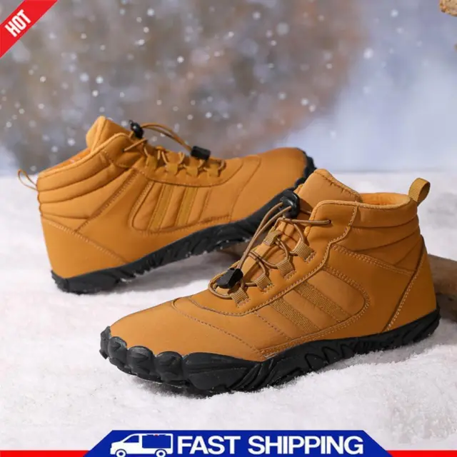 Fur Lined Snow Boot Warm Sporting Shoes Women Men Lace Up Boots for Winter ✅