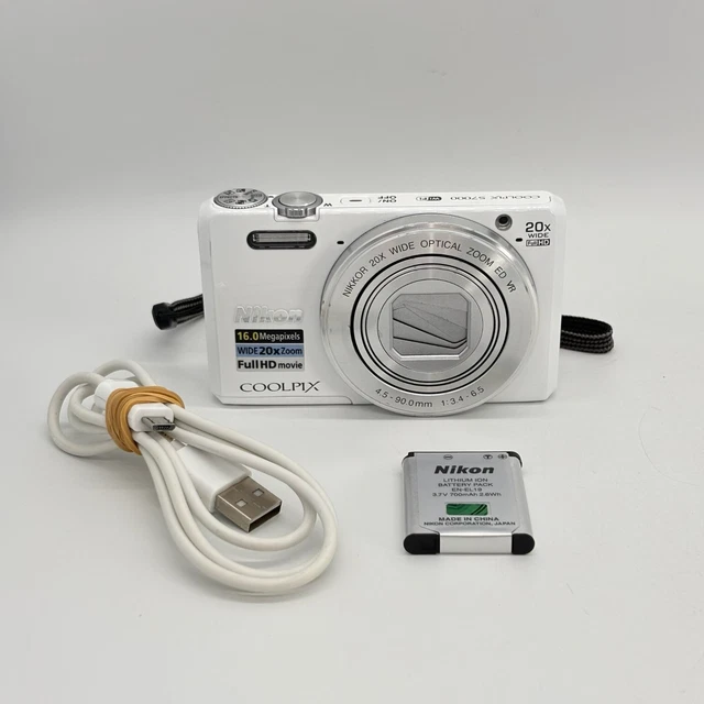NIKON COOLPIX S7000 Digital Camera 16 MP 20x Optical Zoom w/ SD
