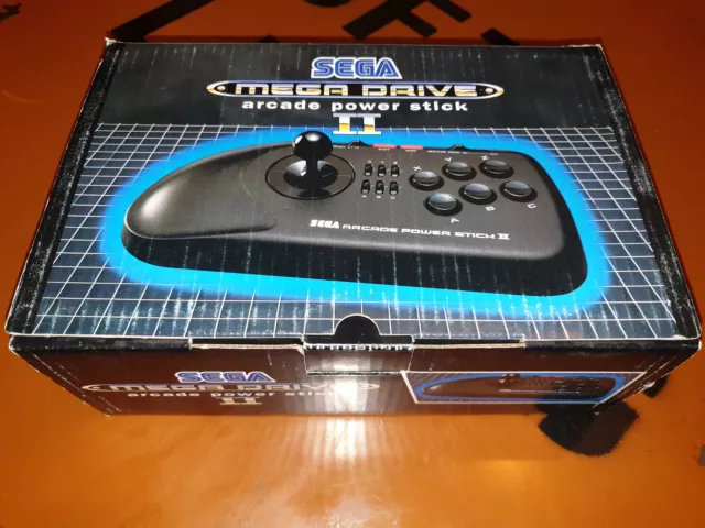 ## original SEGA MEGA DRIVE 6 boutons Arcade Power Stick 2 dans son emballage d'origine - top ##