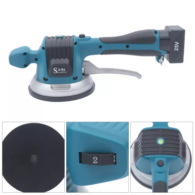 120*120cm Fliesenvibrator Tile Vibrator 6-Gang Vibratorabsaugung+2 Batterien
