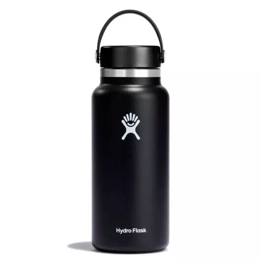 Hydro Flask Wide Mouth Flex Cap Bottle - Black - 32 oz