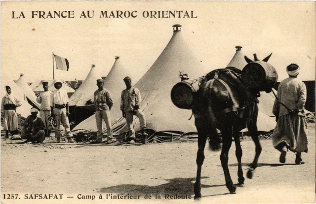 CPA AK SAFSAFAT Camp a l'intérieur de la Redoute MAROC (688519)