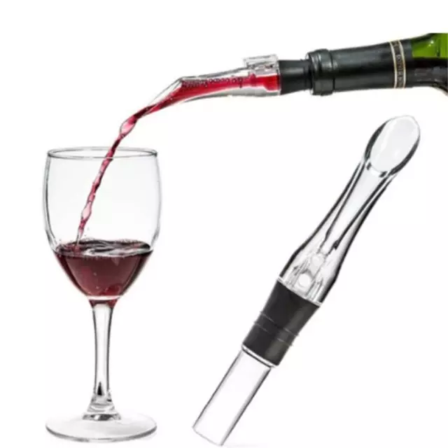 Acrylic Red Wine Aerator Pour Spout Bottle Aerating Decanter Pourer Portable SK