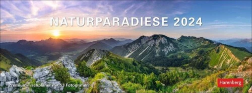 Naturparadiese Premium-Tischplaner 2024|Kalender