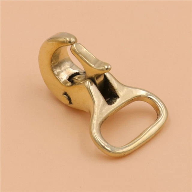 Solid Brass Snap Spring Hooks Keychains Keyrings Clasps Key Chain Holder