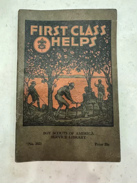 First Class Helps Boy Scouts Service Library 1931