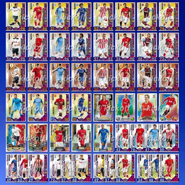Match Attax 2016-2017: Limited Editions, 100 Clubs, Legends. 16-17. Hundred. NEW