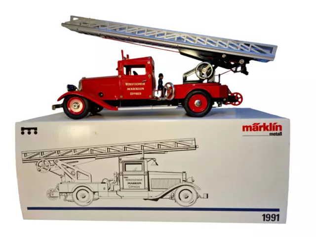 Marklin 1991 - Autopompa dei vigili del fuoco Scala 1:16 Modello in metallo