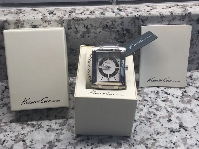 Alienwork IK Orologio Automatico Uomo Donna Argento Bracciale In Cuoio - Foto 4