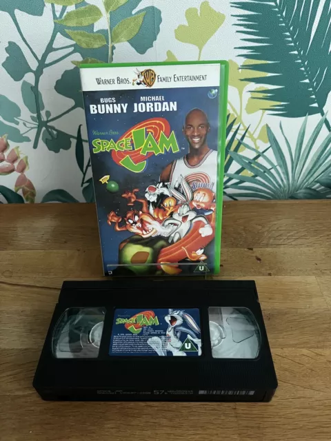 Space Jam Movie VHS 1997 Video Tape Warner Bros Michael Jordan Cartoon