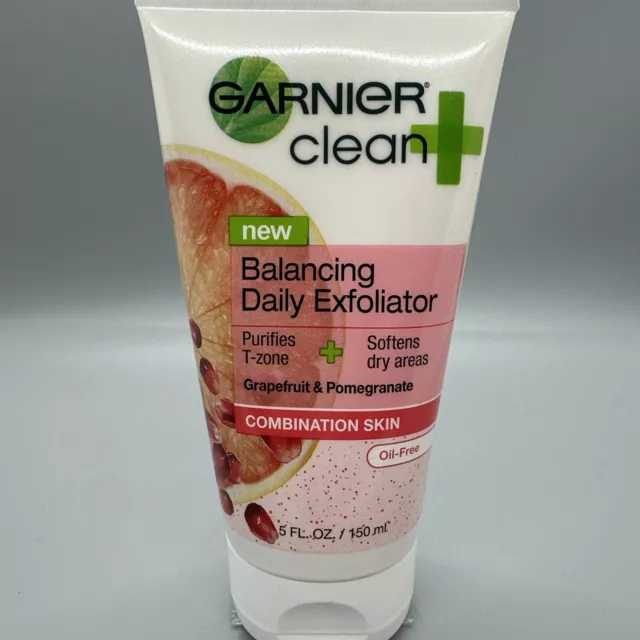 New GARNIER Clean+ Balancing Daily Exfoliator Combo Skin 5 fl oz/150 ml Oil Free