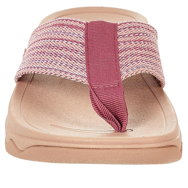Fitflop Surfa Slide on Sandals Women's T-Strap Wedge post Sandal shoes H84-001