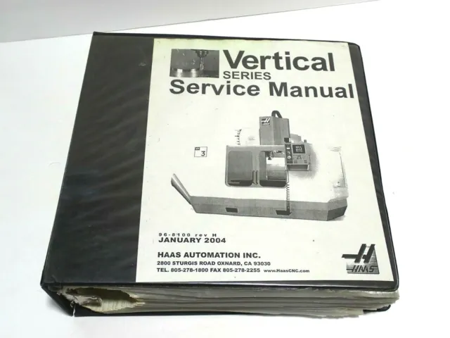 Haas Vf Series Vertical Service Manual 16