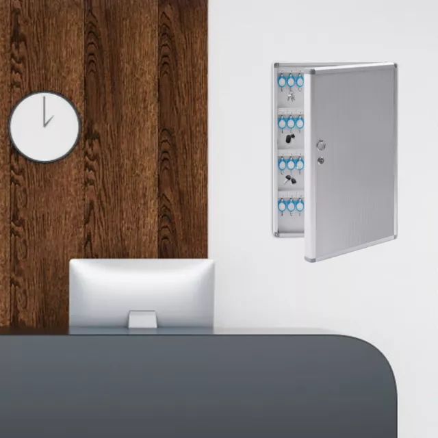 96 Positions Key Cabinet Wall Mount Locking Key Organizer Key Storage Lock Box