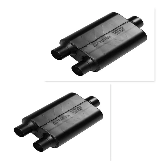 Flowmaster 40 Series Muffler - 2.50 Dual In / 3.00 Center Out - Aggressive Sound