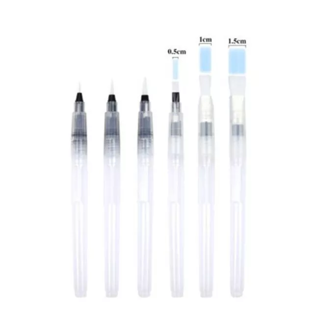 6Pack Refillable Pilot Watercolour Brush Pens Water Colour Painting Pen Brushes