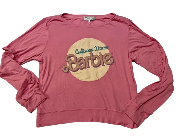 Wildfox California Dream Barbie Pink Sweatshirt Ladies Large Rare HTF Vintage