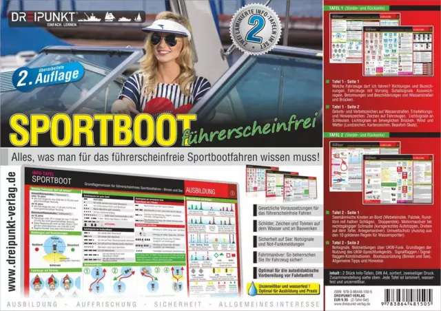 Info-Tafel-Set Sportboot führerscheinfrei | Michael Schulze | 2019 | deutsch