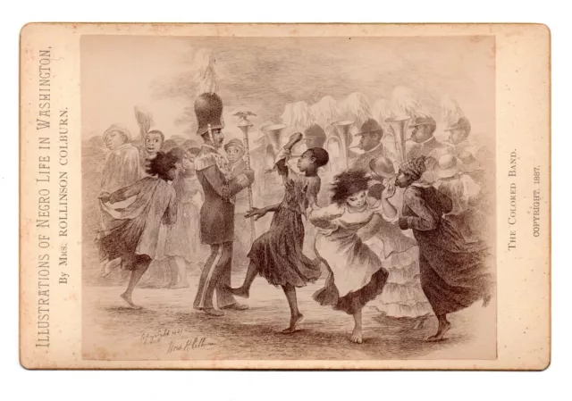 1887 Illustrations Of Black Life In Washington DC - The Colored Band - Colburn