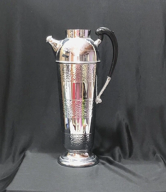 1940's Farber Bros Hammered Aluminum Cocktail Shaker Krome Kraft 14.25” NO LID 1940's Farber Bros Hammered Aluminum Cocktail Shaker Krome Kraft 14.25” NO LID