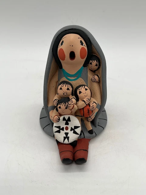 Native American Jemez pottery Story Teller Diane Lucero