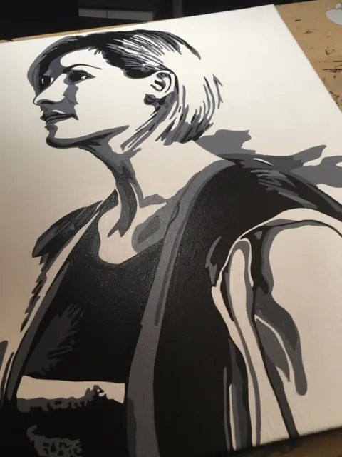 Hand-painted Custom Jodie Whittaker Dr Who Painting 11x14in 2