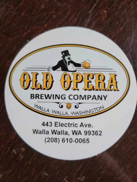 OLD OPERA BREWING Tap Handle Sticker decal brewing craft beer