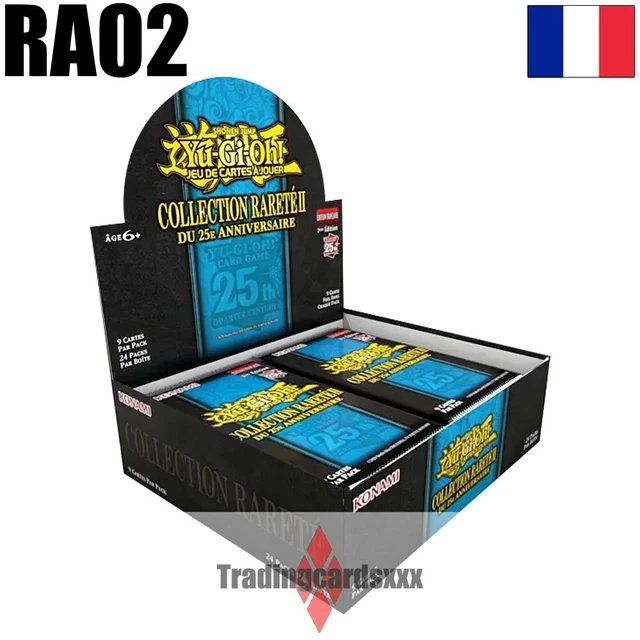 YUGIOH! DISPLAY DE 24 boosters Collection Rareté 2 du 25e Anniversaire FR EUR 209,90