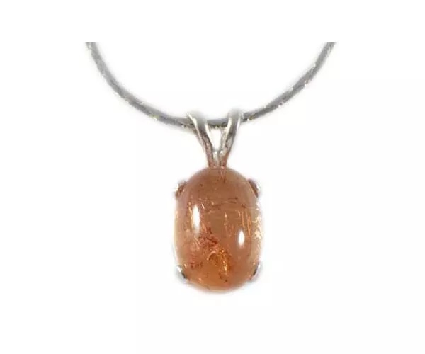 19thC Antique 4¾ct Imperial Topaz+Pendant: Ancient Roman God Apollo Jupiter Gem