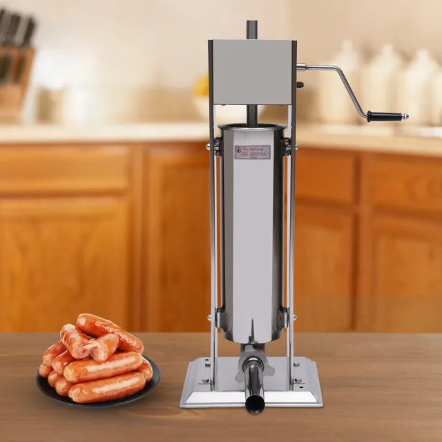 Sausage Stuffer Meat Filler Machine 7L Meat Press Stainless Steel Salami Maker
