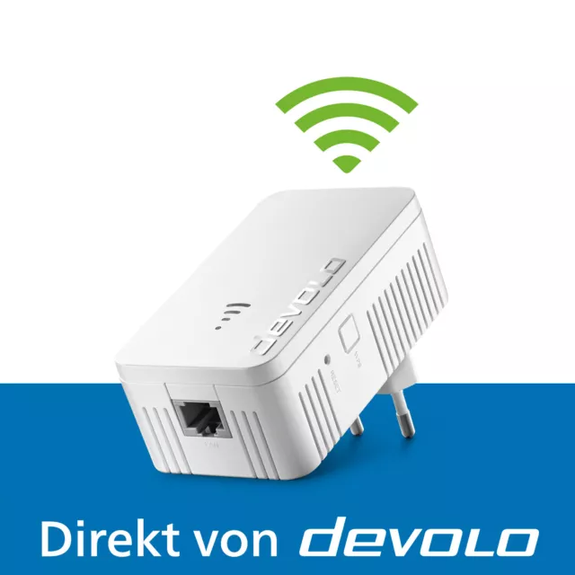 devolo WiFi 5 Repeater 1200 WLAN Verstärker 1200 Mbps LAN-Port WiFi Booster