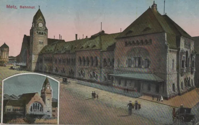 CPA 57 Moselle Metz -Bahnhof - gare 1919