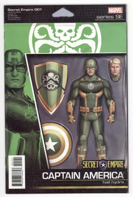 Secret Empire #1 Christopher *Captain America* ACTION FIGURE COMIC Variant JTC