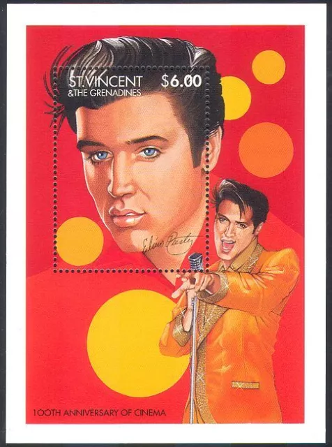 St Vincent 1995 Elvis Presley/Music/Cinema/People/Entertainment 1v m/s (n40883)
