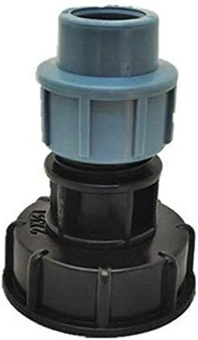 Adattatore Per Serbatoio IBC Da 60mm A 25mm: Per Acqua, Olio, Irrigazione (1 Pollice)