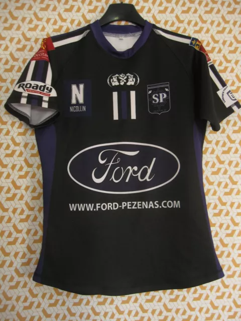 Maillot Rugby Stade Piscenois Pézenas Ford vintage FFR Nicolin Moulant - S / M