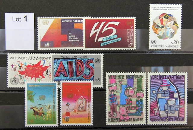 UNO Wien, Lot 1 (Jahr 1983,1990,1991) postfrisch