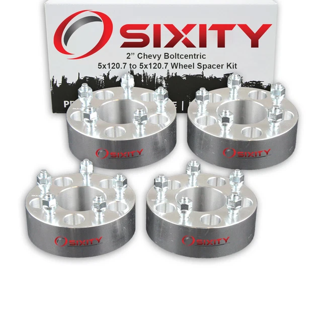 4pc 2" Wheel Spacers for Chevy Camaro Corvette Adapters Lugs Studs 5x120.7 ym